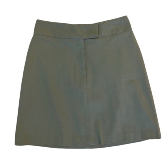 Vintage 90s Caché Olive Green Mini Skirt Size: 4 Chic, Preppy, Y2K, Classic NWOT - Picture 3 of 10